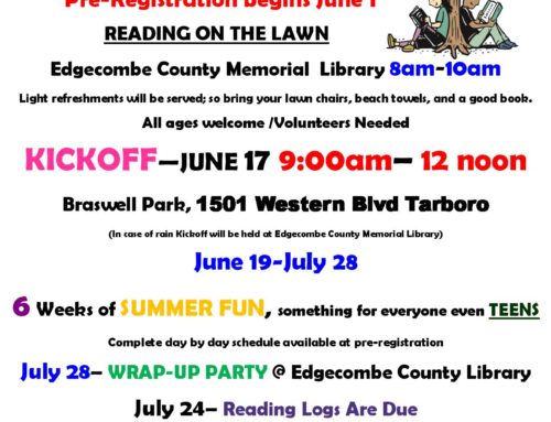 Edgecombe County Memorial Library 2017 Summer Reading Program