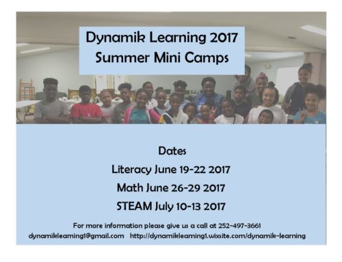 Dynamik Learning 2017 Mini Camp Schedule