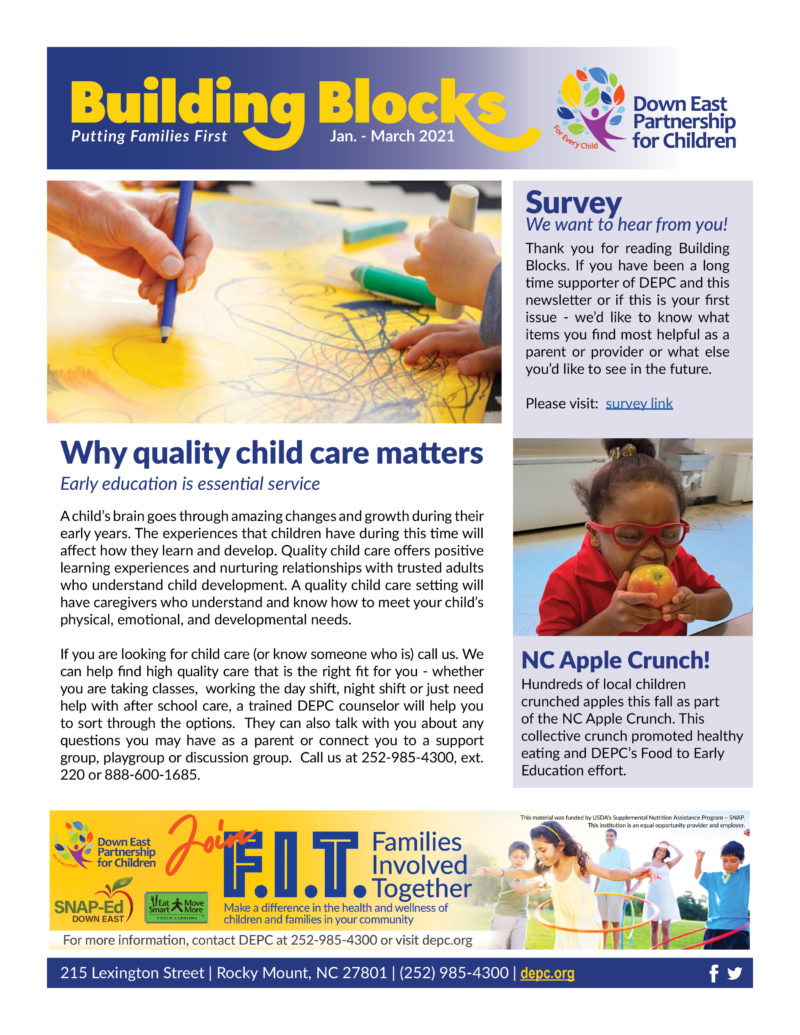 Building Blocks Newsletter – The Down East Partnership for Children